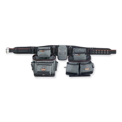 Picture of Arsenal 5500 28-Pocket Synthetic Tool Rig, Fits Waist 32" to 46", Polyester, Gray, Ships in 1-3 Business Days