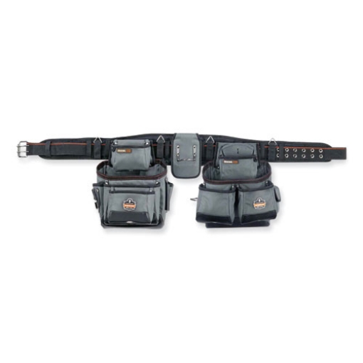 Picture of Arsenal 5500 28-Pocket Synthetic Tool Rig, Fits Waist 40" to 54", Polyester, Gray, Ships in 1-3 Business Days