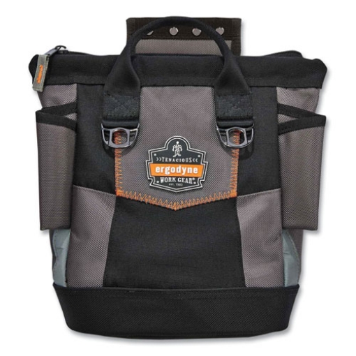 Picture of Arsenal 5517 Premium Topped Tool Pouch with Zipper, 6 x 10 x 11.5, Polyester, Black, Ships in 1-3 Business Days