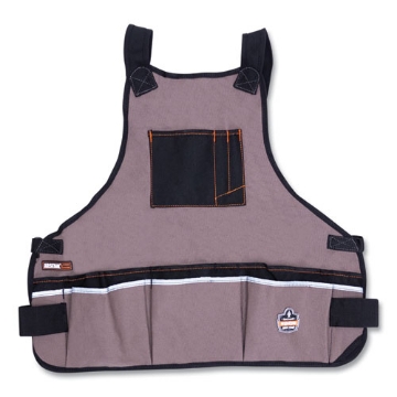 Picture of Arsenal 5700 16-Pocket Apron, 16 Compartments, 20.8 x 23.6, Canvas, Gray, Ships in 1-3 Business Days