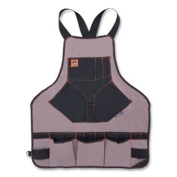 Picture of Arsenal 5704 Canvas Tool Apron, 22 Compartments, 25.5 x 28, Canvas, Gray, Ships in 1-3 Business Days