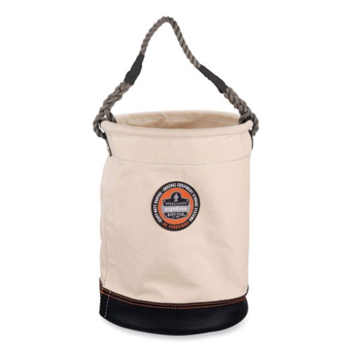 Picture of Arsenal 5730 Leather Bottom Canvas Hoist Bucket, 150 lb, White, Ships in 1-3 Business Days