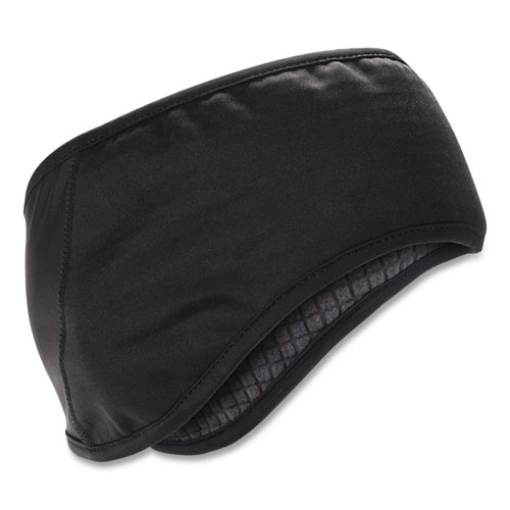 Picture of N-Ferno 6887 2-Layer Winter Headband, Spandex/Fleece, One Size Fits Most, Black, Ships in 1-3 Business Days