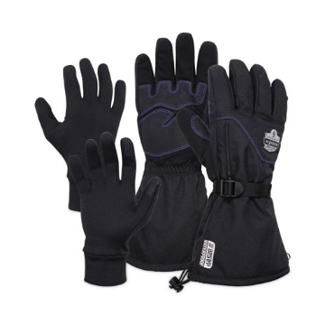 Picture of ProFlex 825WP Thermal Waterproof Winter Work Gloves, Black, Medium, Pair, Ships in 1-3 Business Days