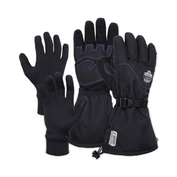 Picture of ProFlex 825WP Thermal Waterproof Winter Work Gloves, Black, 2X-Large, Pair, Ships in 1-3 Business Days