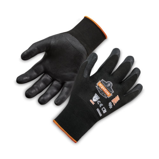 Picture of ProFlex 7001 Nitrile-Coated Gloves, Black, Large, 144 Pairs/Pack, Ships in 1-3 Business Days