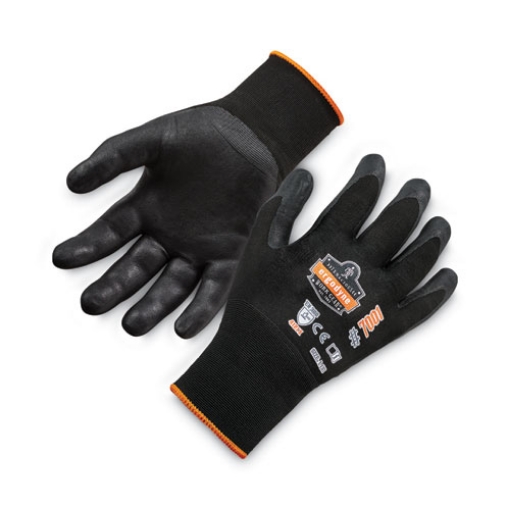 Picture of ProFlex 7001 Nitrile-Coated Gloves, Black, Large, Pair, Ships in 1-3 Business Days