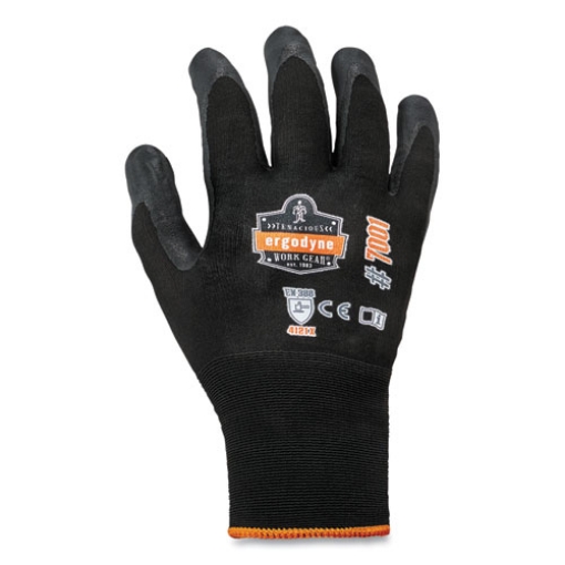 Picture of ProFlex 7001 Nitrile-Coated Gloves, Black, 2X-Large, Pair, Ships in 1-3 Business Days