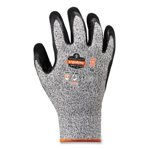 Picture of ProFlex 7031 ANSI A3 Nitrile-Coated CR Gloves, Gray, Medium, Pair, Ships in 1-3 Business Days