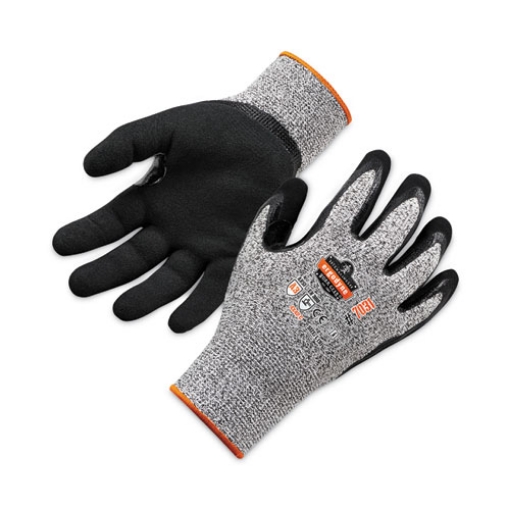 Picture of ProFlex 7031 ANSI A3 Nitrile-Coated CR Gloves, Gray, Large, Pair, Ships in 1-3 Business Days