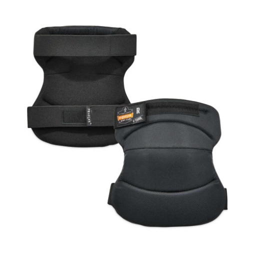 Picture of ProFlex 230HL Knee Pads, Wide Soft Cap, Hook and Loop Closure, One Size Fits Most, Black, Pair, Ships in 1-3 Business Days