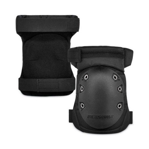 Picture of ProFlex 435HL Hinged Gel Knee Pad, Hard Cap, Hook and Loop Closure, One Size, Black, Pair, Ships in 1-3 Business Days