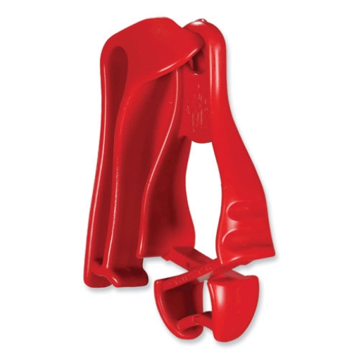 Picture of Squids 3405 Belt Clip Glove Clip Holder, 1 x 1 x 6, Acetal Copolymer, Red, Ships in 1-3 Business Days