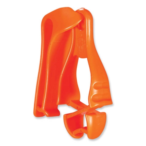 Picture of Squids 3405 Belt Clip Glove Clip Holder, 1 x 1 x 6, Acetal Copolymer, Orange, Ships in 1-3 Business Days