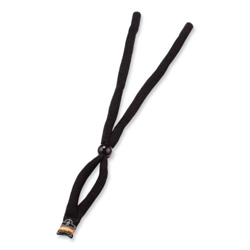 Picture of Skullerz 3200 Cotton Eyewear Lanyard, 14" Long, Black, Ships in 1-3 Business Days