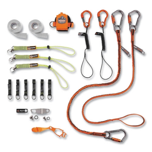 Picture of Squids 3184 Concrete Finisher + Mason Tool Tethering Kit, Asstd Max Work Cap, Lengths and Colors, Ships in 1-3 Business Days