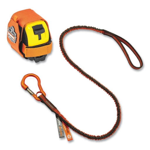 Picture of Squids 3193 Tape Measure Tethering Kit, 2 lb Max Working Capacity, 38" to 48" Long, Orange/Gray, Ships in 1-3 Business Days