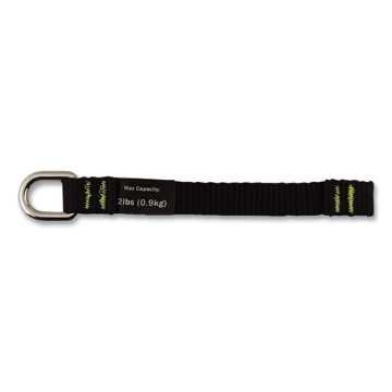 Picture of Squids 3700 Nylon Webbing Tool Tails w/D-Rings, 2 lb Max Work Cap, 5.5", Black, 6/PK, 10 PKS/CT, Ships in 1-3 Business Days