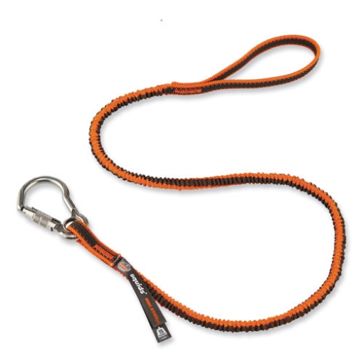 Picture of Squids 3101F(x) Tool Lanyard w/Stainless-Steel Carabiner + Loop, 15 lb Max Work Cap, 38" to 48", Ships in 1-3 Business Days