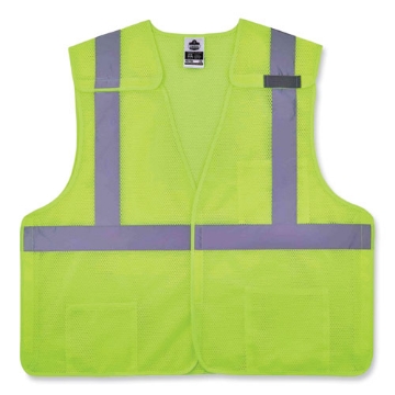 Picture of GloWear 8217BA Class 2 Breakaway Mesh Vest, Polyester, Small/Medium, Lime, Ships in 1-3 Business Days