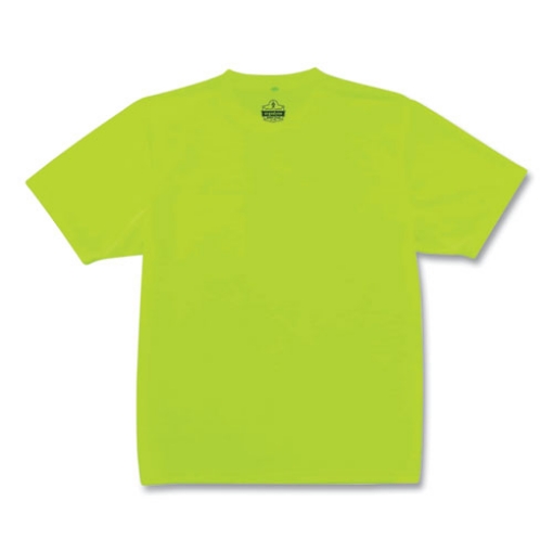 Picture of GloWear 8089 Non-Certified Hi-Vis T-Shirt, Polyester, Small, Lime, Ships in 1-3 Business Days