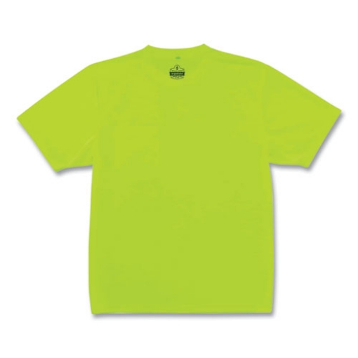 Picture of GloWear 8089 Non-Certified Hi-Vis T-Shirt, Polyester, 2X-Large, Lime, Ships in 1-3 Business Days