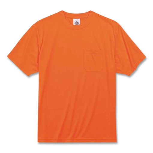 Picture of GloWear 8089 Non-Certified Hi-Vis T-Shirt, Polyester, 2X-Large, Orange, Ships in 1-3 Business Days