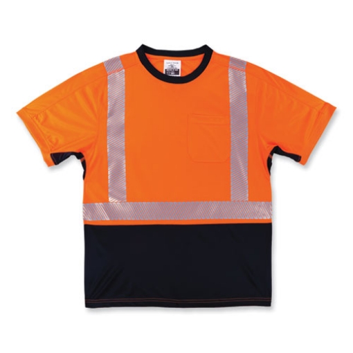 Picture of GloWear 8283BK Class 2 Lightweight Performance Hi-Vis T-Shirt, Polyester, Small, Orange, Ships in 1-3 Business Days