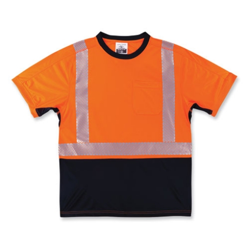 Picture of GloWear 8283BK Class 2 Lightweight Performance Hi-Vis T-Shirt, Polyester, 2X-Large, Orange, Ships in 1-3 Business Days