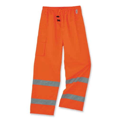 Picture of GloWear 8915 Class E Hi-Vis Rain Pants, Medium, Orange, Ships in 1-3 Business Days