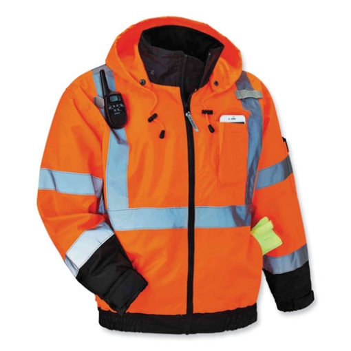 Picture of GloWear 8915 Class E Hi-Vis Rain Pants, 5X-Large, Lime, Ships in 1-3 Business Days