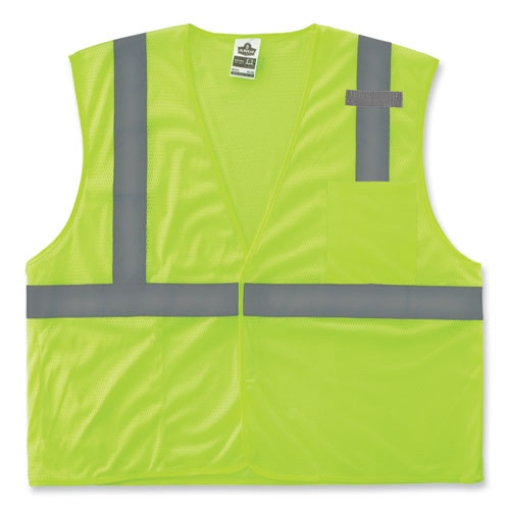 Picture of GloWear 8210HL-S Single Size Class 2 Economy Mesh Vest, Polyester, X-Small, Lime, Ships in 1-3 Business Days
