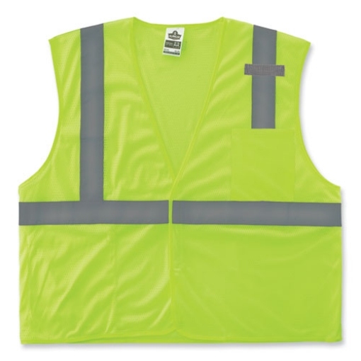 Picture of GloWear 8210HL-S Single Size Class 2 Economy Mesh Vest, Polyester, 4X-Large, Lime, Ships in 1-3 Business Days