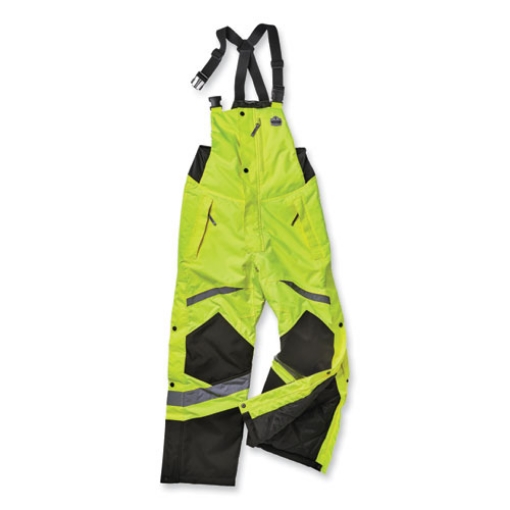 Picture of GloWear 8928 Class E Hi-Vis Insulated Bibs, 2X-Large, Lime, Ships in 1-3 Business Days