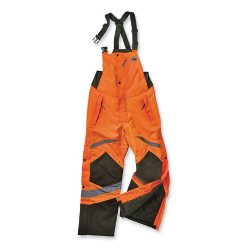 Picture of GloWear 8928 Class E Hi-Vis Insulated Bibs, Small, Orange, Ships in 1-3 Business Days