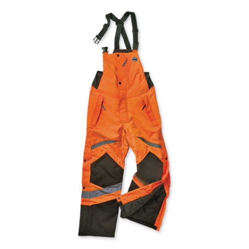 Picture of GloWear 8928 Class E Hi-Vis Insulated Bibs, 2X-Large, Orange, Ships in 1-3 Business Days