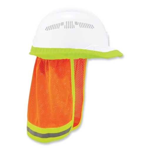 Picture of GloWear 8005 Hi-Vis Hard Hat Neck Shade, 20 x 12.5, Orange, Ships in 1-3 Business Days