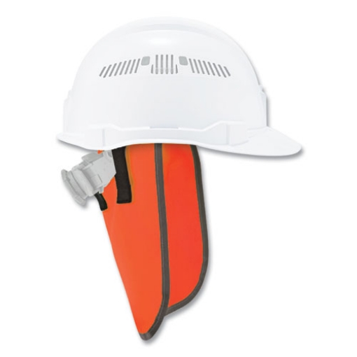 Picture of GloWear 8006 Hi-Vis Hard Hat Neck Shade, 12.25 x 10.5, Orange, Ships in 1-3 Business Days