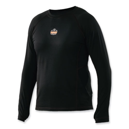 Picture of N-Ferno 6435 Midweight Long Sleeve Base Layer Shirt, Medium, Black, Ships in 1-3 Business Days