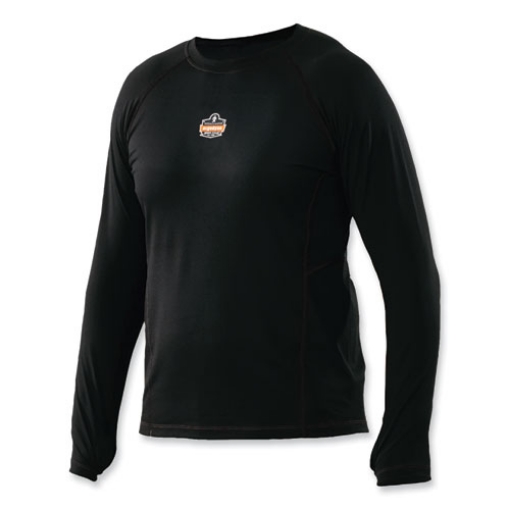 Picture of N-Ferno 6435 Midweight Long Sleeve Base Layer Shirt, Large, Black, Ships in 1-3 Business Days