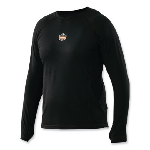 Picture of N-Ferno 6435 Midweight Long Sleeve Base Layer Shirt, X-Large, Black, Ships in 1-3 Business Days