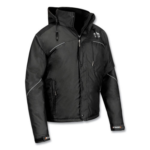 Picture of N-Ferno 6467 Winter Work Jacket with 300D Polyester Shell, X-Large, Black, Ships in 1-3 Business Days