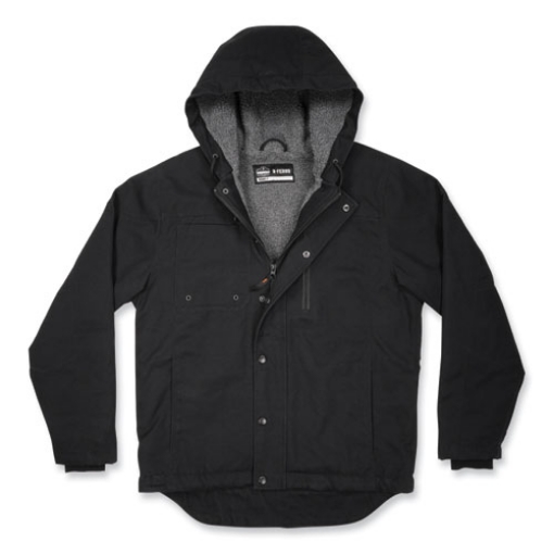 Picture of N-Ferno 6468 Duck Canvas Work Jacket, Medium, Black, Ships in 1-3 Business Days