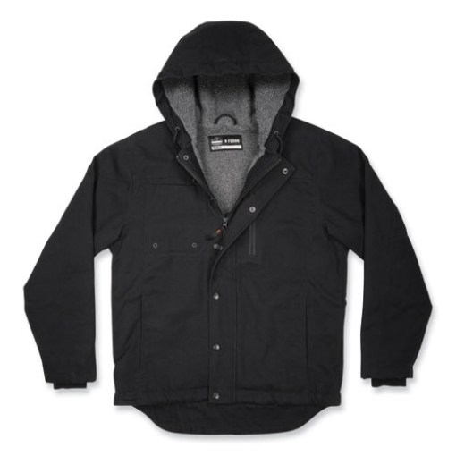 Picture of N-Ferno 6468 Duck Canvas Work Jacket, 2X-Large, Black, Ships in 1-3 Business Days