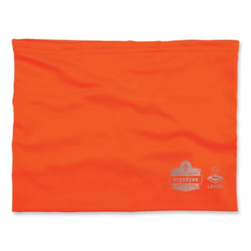 Picture of Chill-Its 6489 2-Layer Cooling Performance Knit Multi-Band, Polyester/Spandex, L/XL, HiVis Orange, Ships in 1-3 Business Days