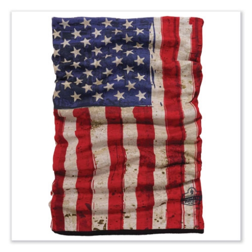 Picture of N-Ferno 6491 Reversible Thermal Fleece + Poly Multi-Band, One Size Fits Most, American Flag, Ships in 1-3 Business Days