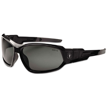 Picture of Skullerz Loki Safety Glasses/goggles, Black Frame/smoke Lens, Nylon/polycarb