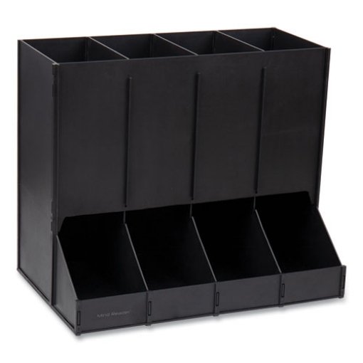 Picture of Anchor Collection 4-Compartment Single Serve Pod Countertop Dispenser, 14.25 x 9 x 12.15, Black