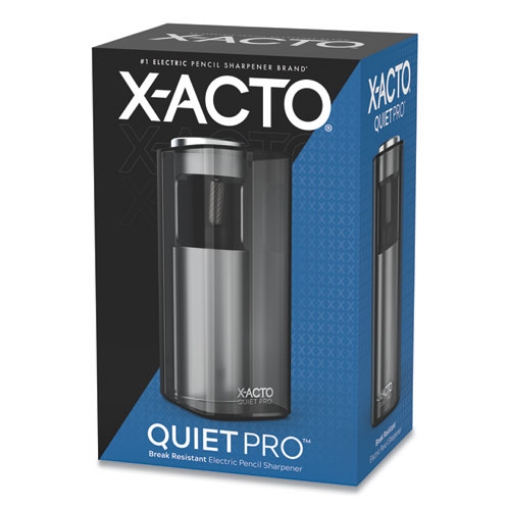 Picture of Model 1612 Quiet Pro Electric Pencil Sharpener, Ac-Powered, 3 X 5 X 9, Black/silver/smoke