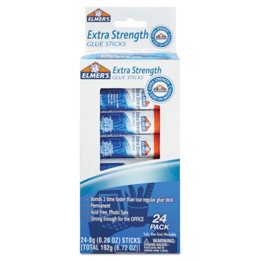 Picture of Extra-Strength Office Glue Stick, 0.28 Oz, Dries Clear, 24/pack